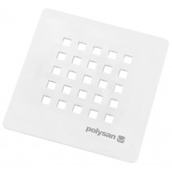 TRENECA štvorcová krytka sifónu, biela