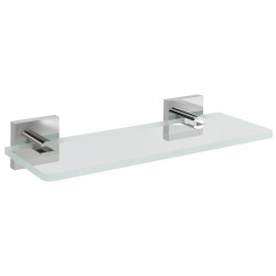 Sklenená polica 500mm, chróm/mliečne sklo