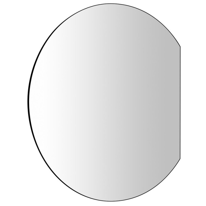 DARA CUT LED podsvietené zrkadlo 20W, ø 100cm, vykurovacia fólia