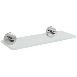 Sklenená polica 500mm, chróm/mliečne sklo