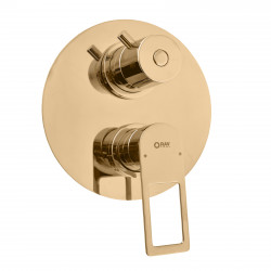 Vodovodná batéria vaňová/sprchová s 3-cestná vstavaná s prepínačom NIL - zlatá - lesklá