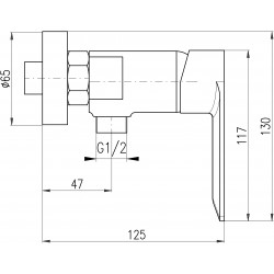 Vodovodná batéria sprchová NIL - zlatá - kartáčovaná