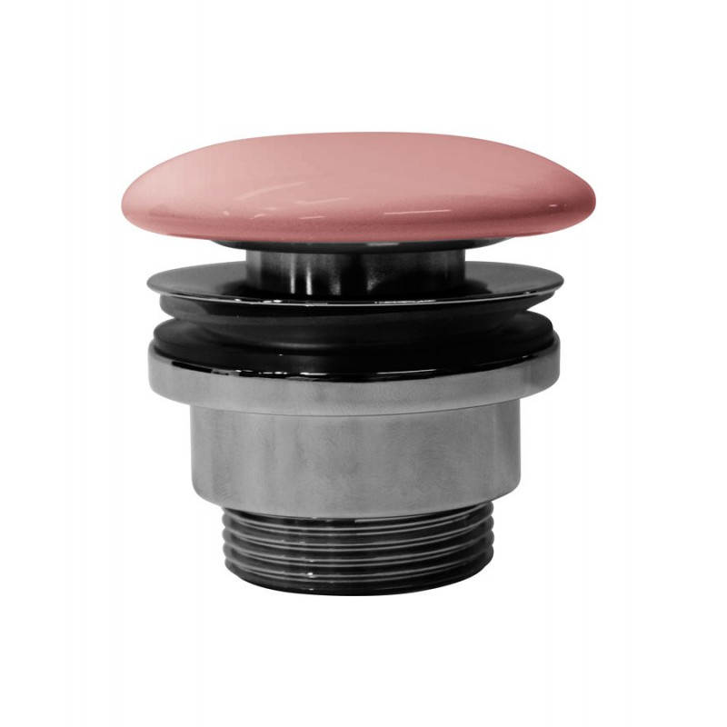 GSI umývadlová výpust 5/4", neuzatvárateľná, tl.5-65 mm, keramická krytka, blush mat