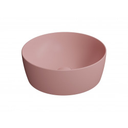 NUBES keramické umývadlo na dosku, priemer 40cm, blush mat