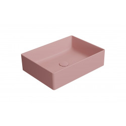 KUBE X keramické umývadlo na dosku, 50x37cm, blush mat