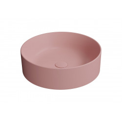 KUBE X keramické umývadlo na dosku, priemer 45cm, blush mat