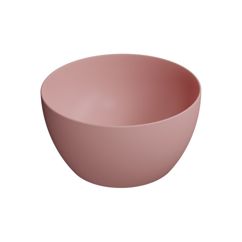 PURA keramické umývadlo na dosku, piemer 42cm, blush mat