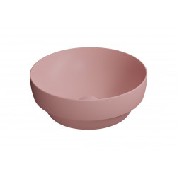 PURA keramické umývadlo na dosku, piemer 40cm, blush mat