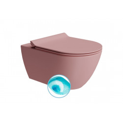 PURA závesná WC misa, Swirlflush, 36x55cm, blush dual-mat