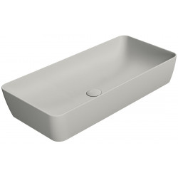 NUBES keramické umývadlo na dosku 80x40cm, cenere mat