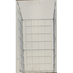 Drôtený kôš na prádlo, 430x500x250mm, chróm