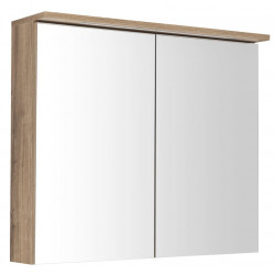 KAWA STRIP Galérka s LED osvetlením 80x70x22cm, dub emporio