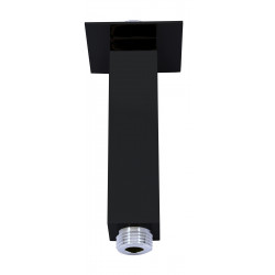 Držiak stropný pre hlavovú sprchu 12 cm čierna matná