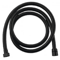 POWERFLEX metal shower hose, 150cm, čierna mat