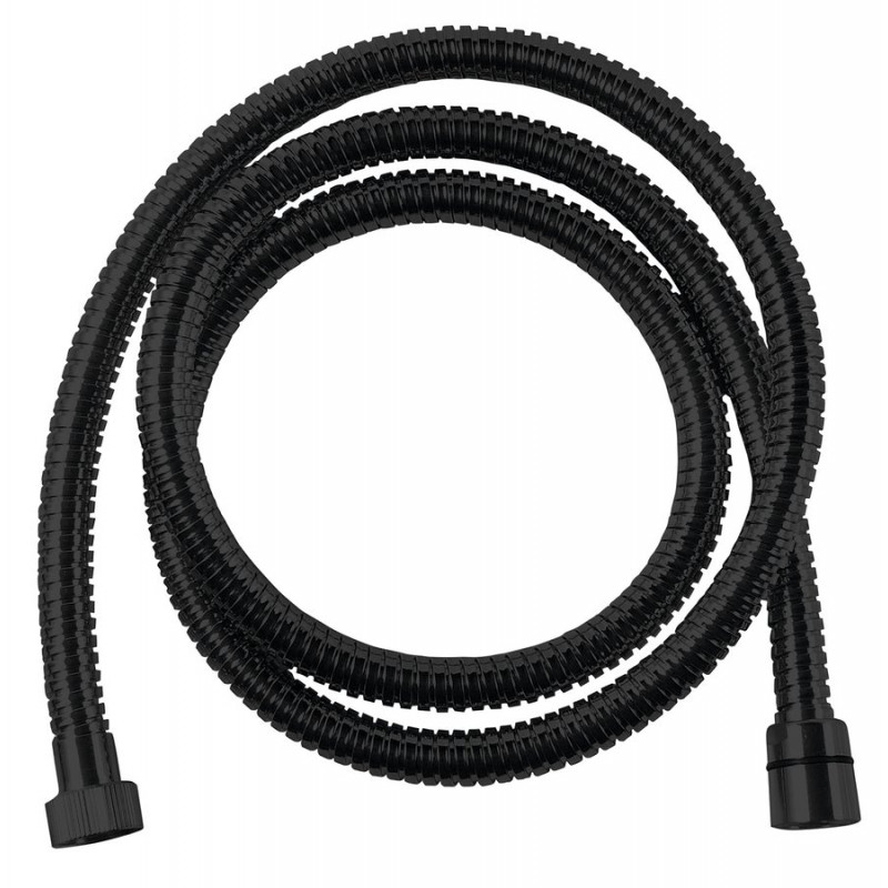POWERFLEX metal shower hose, 150cm, čierna mat
