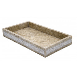 POSH miska na postavenie, mramor, béžová