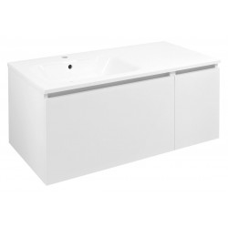 LOREA skrinka s umývadlom 101x46x51,5cm (70+30cm), ľavá, biela matná
