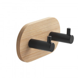 HIMALAYA dvojháčik samolepiaci, guľatý, čierna/bambus