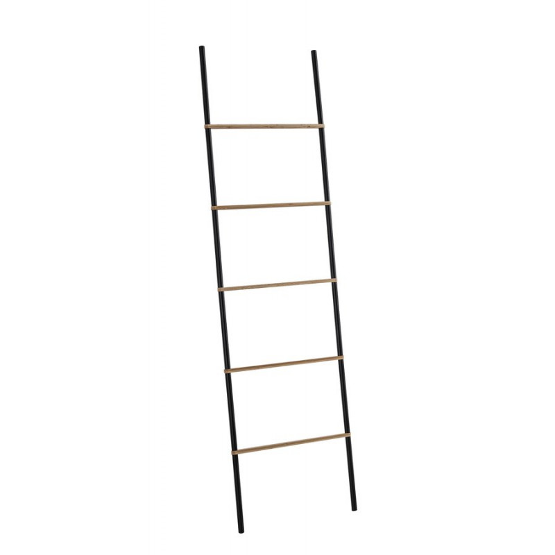 KENTA sušiak uterákov 450x1610x21mm, čierna/bambus