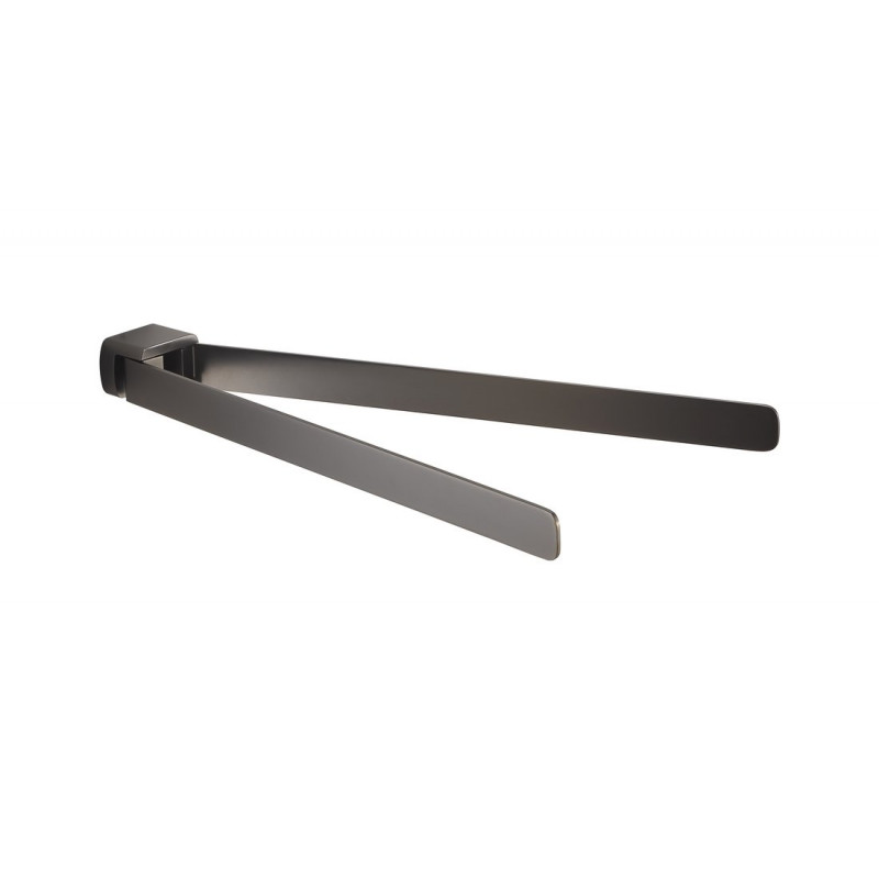 PIRENEI  dvojitý držiak uterákov otočný  350mm, gun metal