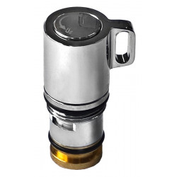 Prepínač s ovládačom pre vaňovú batériu, chróm