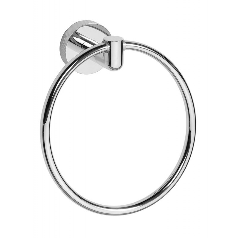 LARISSA držiak uterákov kruh, chróm