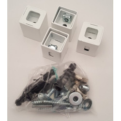 Montážne uchytenie, biela