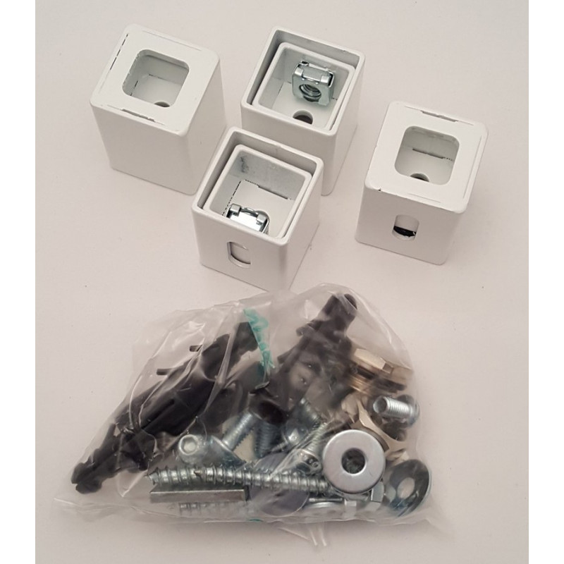 Montážne uchytenie, biela