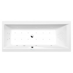 CLEO hydromasážna vaňa, 180x80x48cm, Highline Hydro-Air, chróm