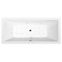 KRYSTA hydromasážna vaňa, 180x70x39cm, Active Hydro-Air, chróm