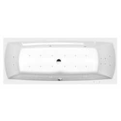 LILY hydromasážna vaňa, 170x70x39cm, Attraction Hydro-Air, chróm
