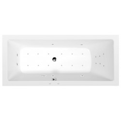 MIMOA hydromasážna vaňa, 170x80x39cm, Attraction Hydro-Air, chróm