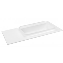 BRAHEA umývadlo 96,6x51,5cm, Rockstone, pravé, biela matná