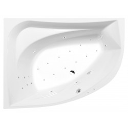 TANYA L hydromasážna vaňa, 160x120x49cm, Attraction Hydro-Air, chróm