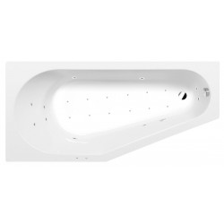 TIGRA L hydromasážna vaňa, 170x80x46cm, Active Hydro-Air, chróm