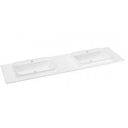 BRAHEA dvojumývadlo 181x51,5cm (90+90cm), Rockstone, biela matná