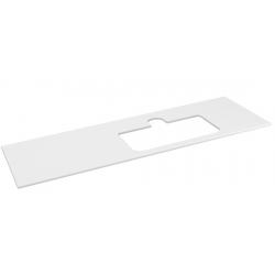 BRAHEA doska Rockstone s otvorom 146,6x51,5cm, pravá, biela matná