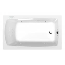 LILY hydromasážna vaňa, 130x70x39cm, Highline Hydro, chróm