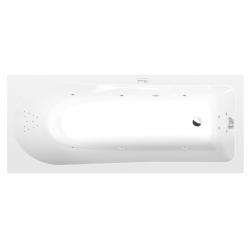 LISA hydromasážna vaňa, 170x70x47cm, Highline Hydro, chróm