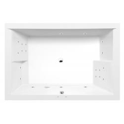 DUPLA hydromasážna vaňa, 180x120x54cm, Attraction Hydro, chróm