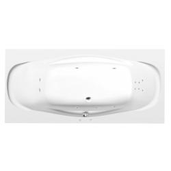 GARDA hydromasážna vaňa, 190x90x44cm, Attraction Hydro, chróm