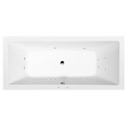 KRYSTA hydromasážna vaňa, 180x70x39cm, Active Hydro, chróm