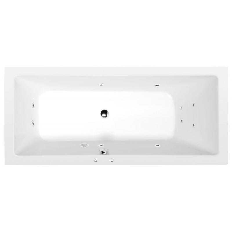 MIMOA hydromasážna vaňa, 170x75x39cm, Active Hydro, chróm