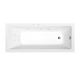 NOEMI hydromasážna vaňa, 160x80x39cm, Active Hydro, chróm