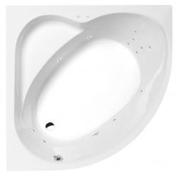 SIRIUS hydromasážna vaňa, 130x130x43cm, Attraction Hydro, chróm