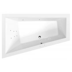 TRIANGL L hydromasážna vaňa, 180x120x50cm, Attraction Hydro, chróm