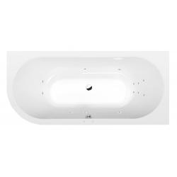 VIVA R hydromasážna vaňa, 185x80x47cm, Attraction Hydro, chróm