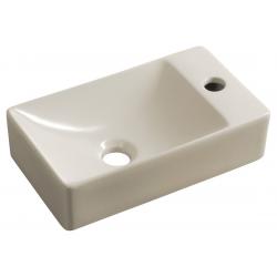 MARGITHA keramické umývadlo 38x22cm, otvor pro batériu vpravo, bežová