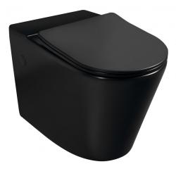 Keramická nádržka s vekom, čierna mat