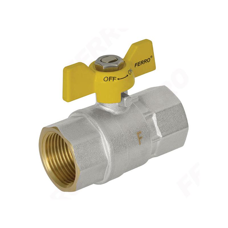 Plynový guľový kohút MM - motýlik 3/4 "